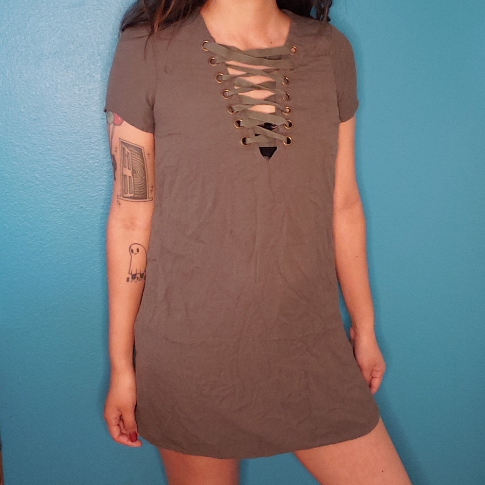 Forever 21 Gray t-shirt dress small